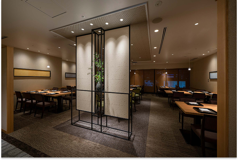 上品で落ち着いた和モダンの空間