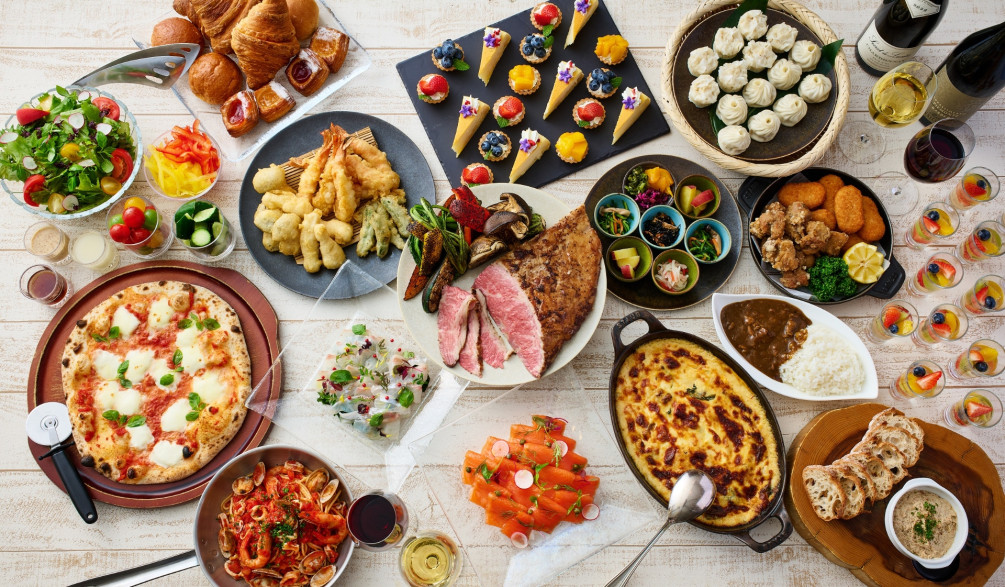 オールデイバイキングの豊富なメニュー