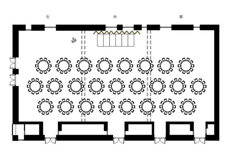 古今の間 全室利用／正餐