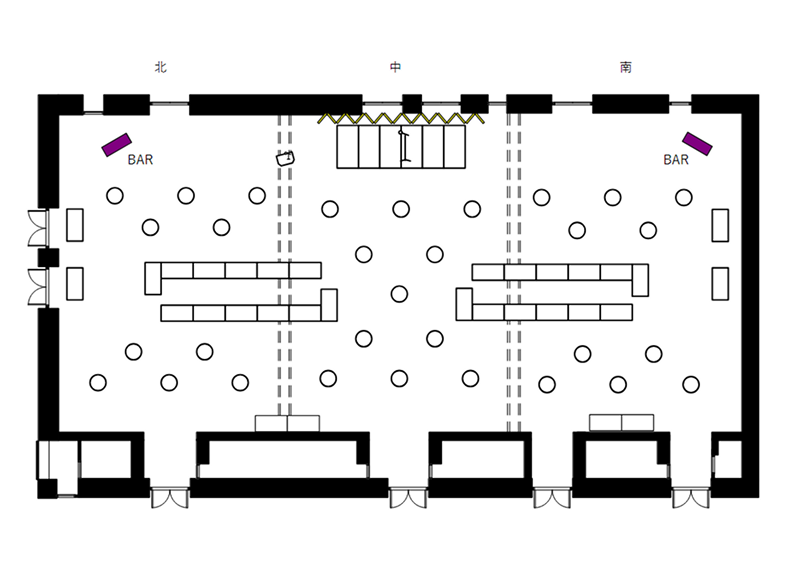 古今の間 全室利用／立食
