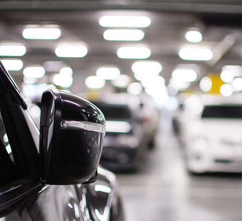 大型駐車場が隣接