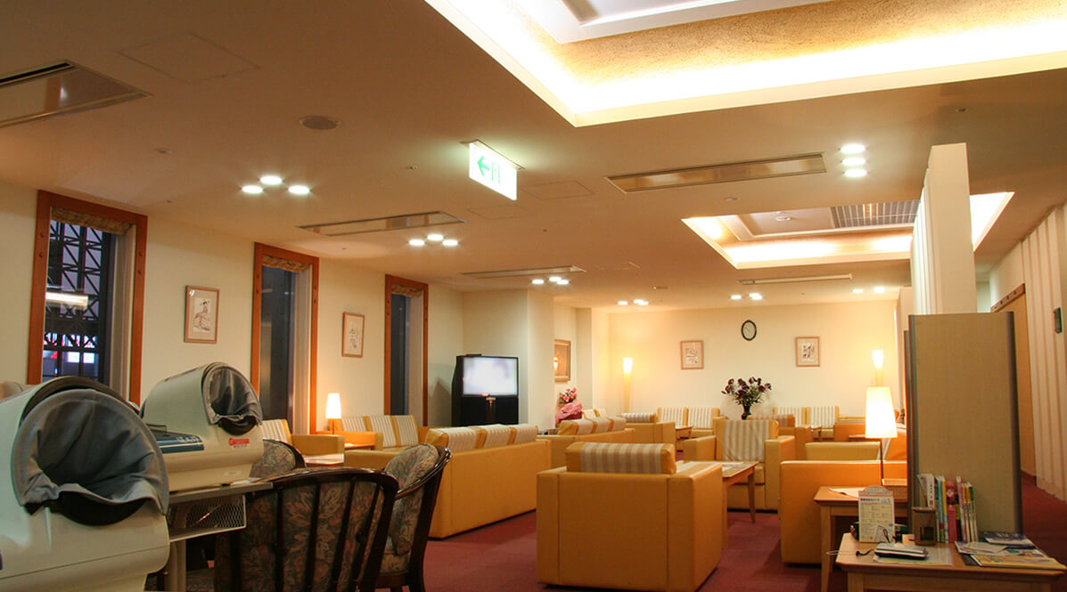 落ち着いた雰囲気の和室風リラクゼーションスペース