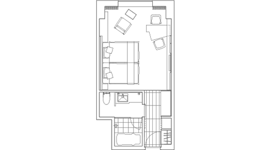 グランヴィアデラックスツインの間取り図