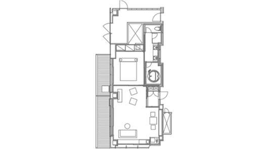 眺洛スイートの間取り図