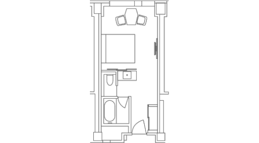 スーペリアダブルの間取り図