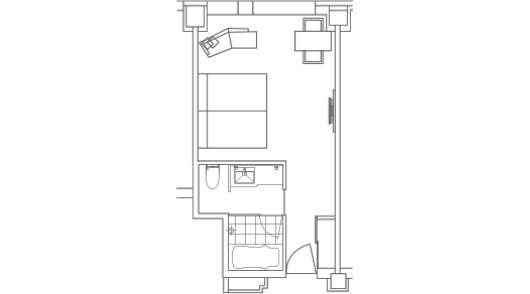 スーペリアツインの間取り図