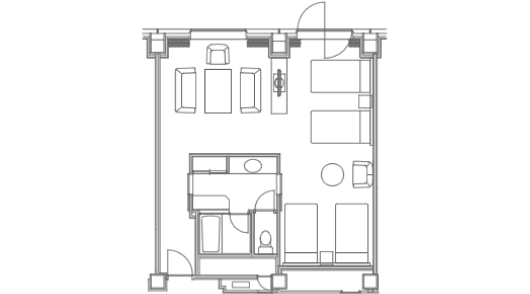 ファミリーの間取り図