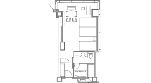 トリプルの間取り図